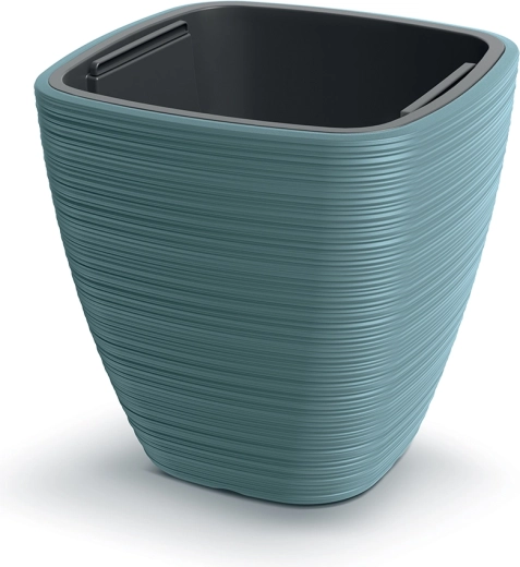 Cache-pot Vena Square bleu scandinave 38,8 × 38 cm