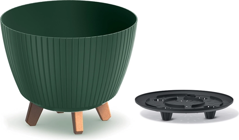 Pot Lamia vert foncé 23,2 cm