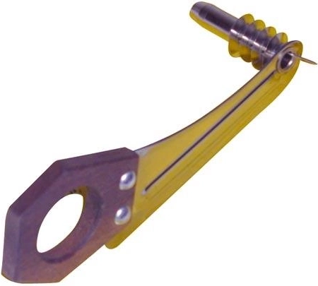 Coupe-spirales en acier inoxydable avec manche en bois