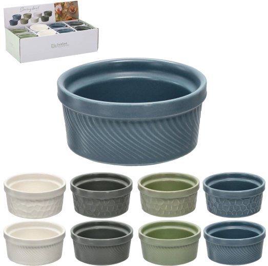 Bol en porcelaine avec relief 8,6 cm