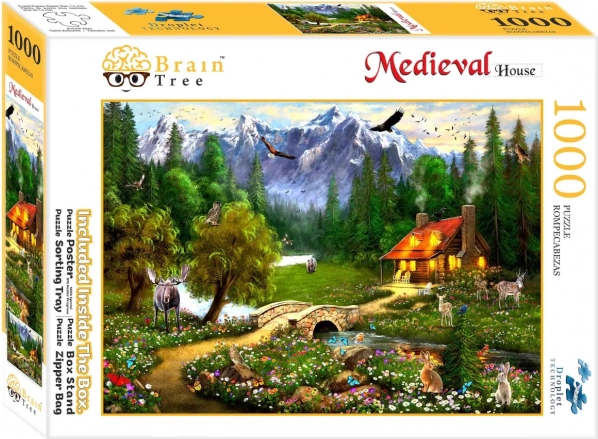 Puzzle Brain Tree - Chalet de montagne 1000 pièces