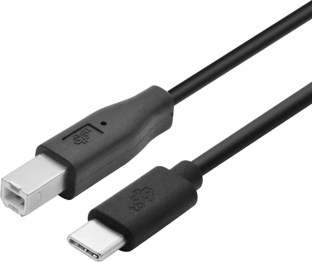 câble d’impression USB‑C vers USB‑B 1,8 m noir