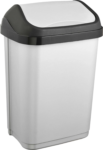 Poubelle en plastique Keeeper avec couvercle basculant 10 l