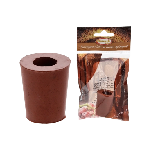 Bouchon en caoutchouc et liège avec trou pour bonde de fermentation