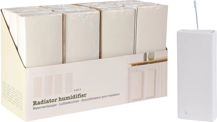 Évaporateur pour radiateur en dolomite, blanc super 20,3 × 8 × 3,5 cm