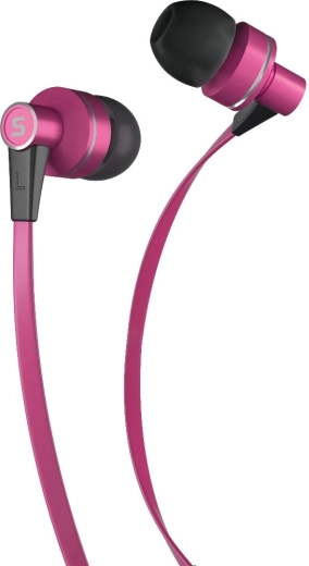 Écouteurs intra-auriculaires métalliques Sencor avec microphone, roses