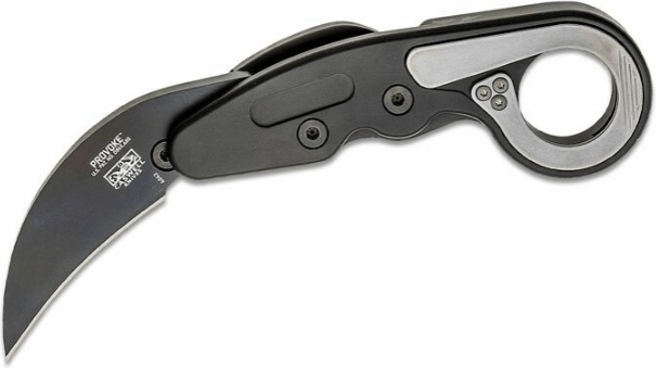 CRKT Provoke Black karambit tactique avec finition titane