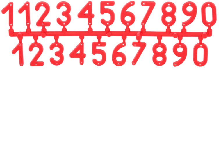 Jeu de chiffres pour ruches, 50 pcs