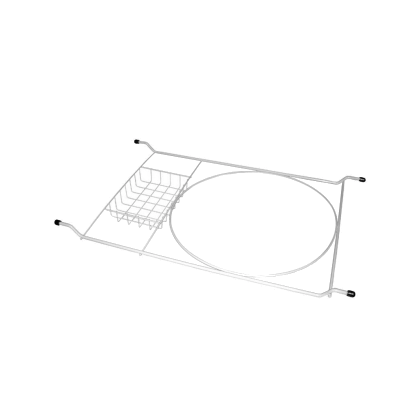 Support pour bassine au-dessus de la baignoire Ander blanc brillant