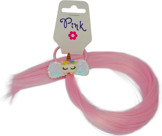 Barrette pour cheveux avec mèche tressée Licorne