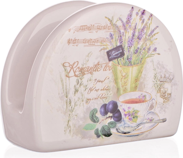 Porte-serviettes en céramique Lavender 10 × 8 cm