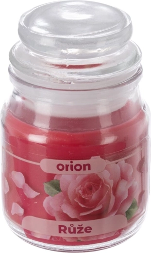 Bougie parfumée dans un verre, parfum rose, 85 g
