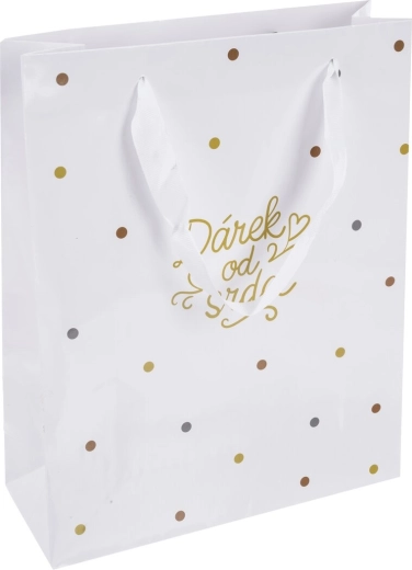 Sac cadeau en papier « Cadeau de… » 26 × 10 × 32 cm