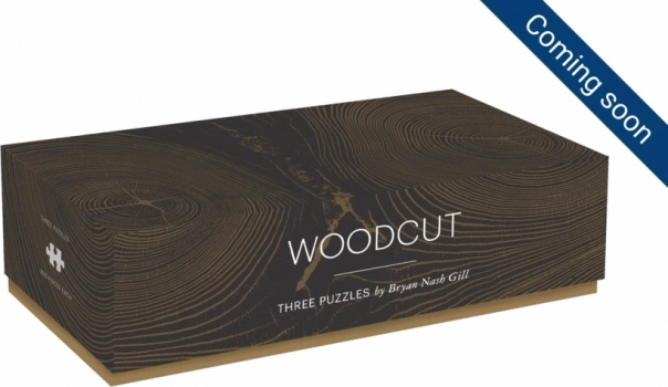 Galison Puzzle Gravure sur bois : Trois énigmes 3x300 pièces