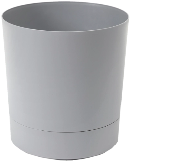 Pot de fleurs avec socle Aura 28 cm – gris mat