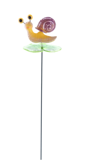Décoration de jardin sur tige – escargot 13 cm
