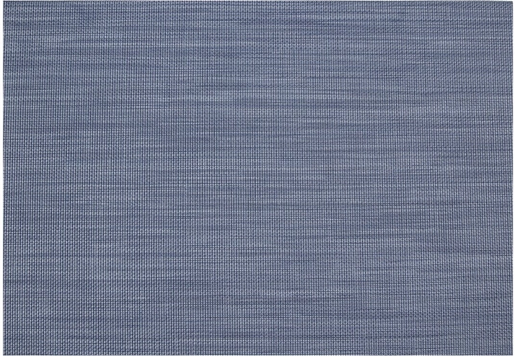 Set de table en PVC et polyester 45 × 30 cm bleu