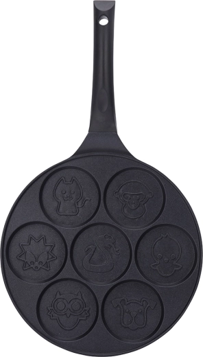 Poêle moulée Valdinox pour pancakes et œufs au plat – animaux, 26 cm