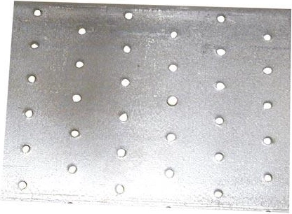 Plaque d’assemblage 120 × 200 mm, acier 2 mm