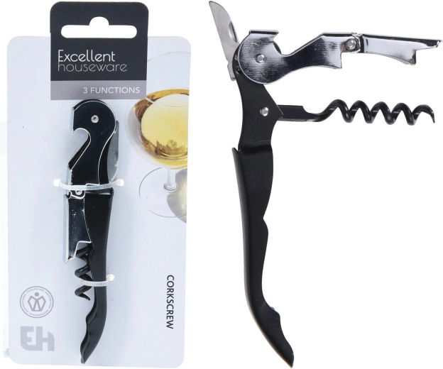 Décapsuleur de serveur 3-en-1 en métal noir