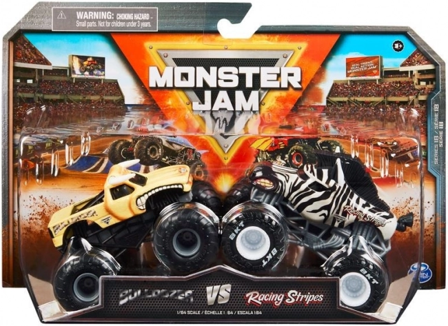 Lot de 2 véhicules Monster Jam 1:64 en métal moulé