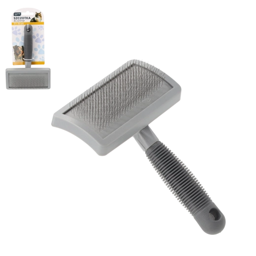 Brosse pour pelage animaux 17 × 10 cm à poils métalliques fins