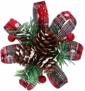 Noeuds pour emballage cadeaux verts set de 3 pcs