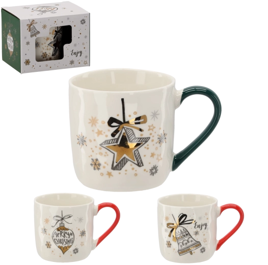 Mug de Noël en porcelaine 320 ml dans une boîte cadeau