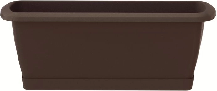 Jardinière avec soucoupe Respana 88,5 cm marron