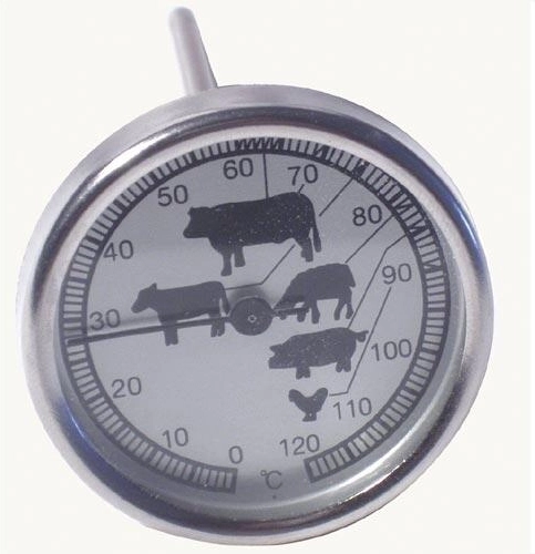 Thermomètre à sonde pour aliments en acier inoxydable