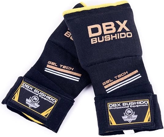 Sous-gants en gel DBX Bushido noir-jaune – S/M