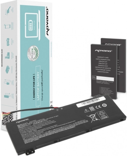 Batterie Movano pour ordinateur portable Acer AN515-54 et AN517-51 (AP18E7M) 3815 mAh 58,75 Wh