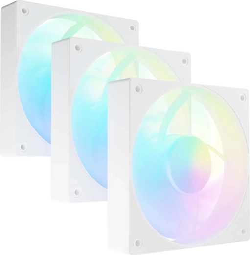 Fury Sai S12 ARGB PWM blanc – kit de 3 ventilateurs