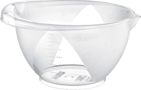 Bol translucide ovale de mélange 3 L avec graduations