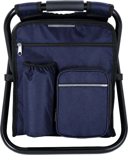 Chaise de pêche pliable avec sac à dos et compartiment isotherme - 1 pièce