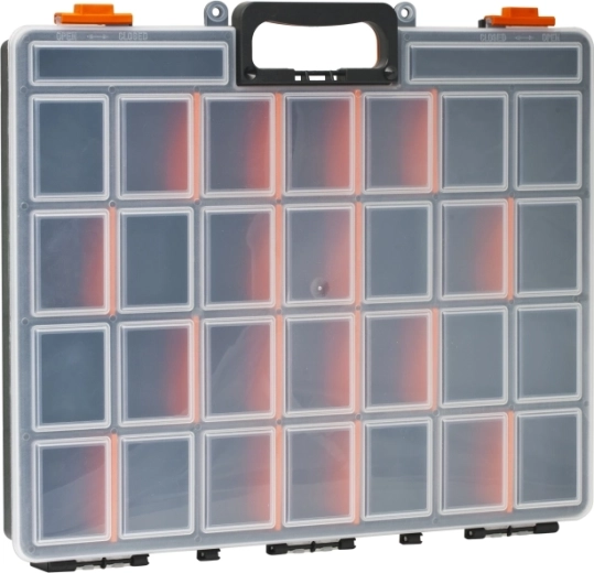 Organiseur en plastique à compartiments variables 470 × 400 × 60 mm