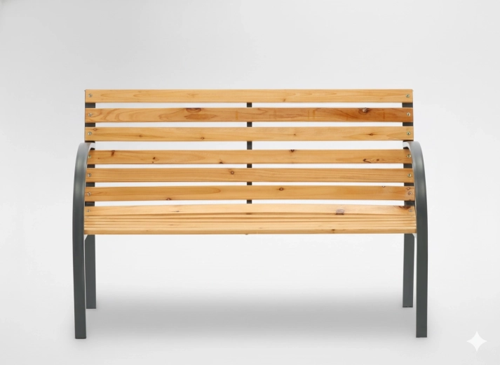 Banc de jardin en bois 120 × 60 × 82 cm GARDENLINE