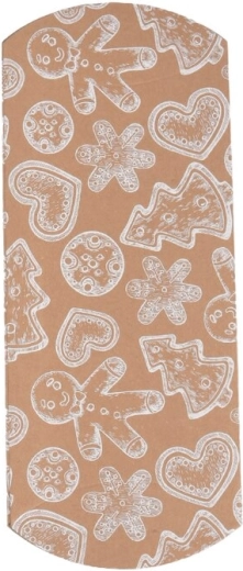 Boîte cadeau en papier kraft marron de Noël 20 × 10 cm