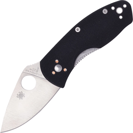 Spyderco Ambitious couteau de poche 5,7 cm, noir, G10