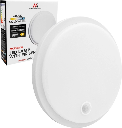 Lampe LED avec capteur de mouvement PIR Maclean MCE535 - 1 pièce