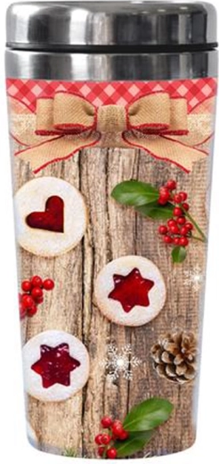 Mug isotherme TORO 450 ml avec motif de biscuits de Linz