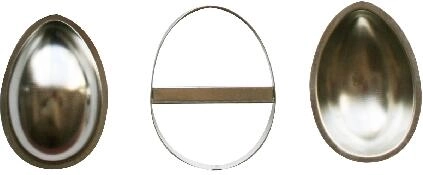 Moules pour œufs de pain d’épice 3D 100 mm – set