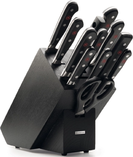 Wüsthof Classic set de couteaux dans un bloc, 12 pièces, frêne noir