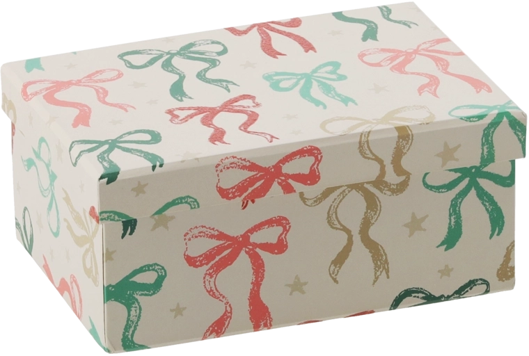 Boîte cadeau de Noël avec ruban 15 × 10,5 × 6,5 cm - 1 pièce