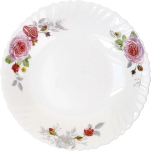 Assiette creuse Julia 22 cm en verre opalin