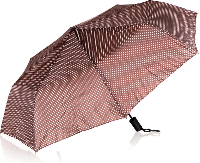 Parapluie pliant à pois 52 cm – marron