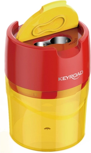 Taille-crayon avec réservoir Keyroad Robby Duo orange