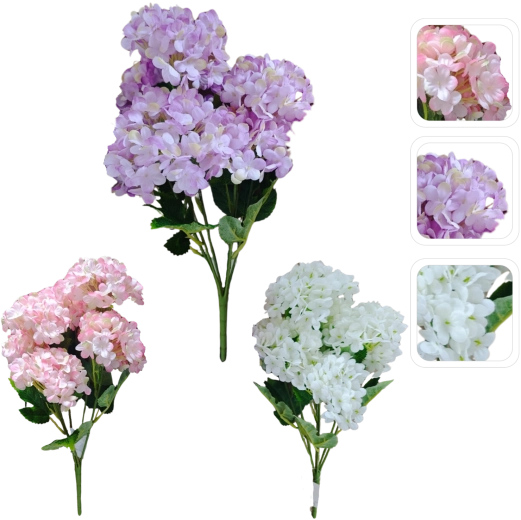 Hortensia artificielle – branche décorative 69 cm