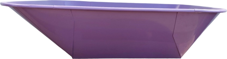 Benne pour brouette de chantier 60 l violette à points