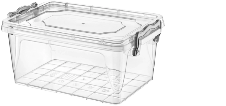 Boîte de rangement rectangulaire 3 l avec couvercle